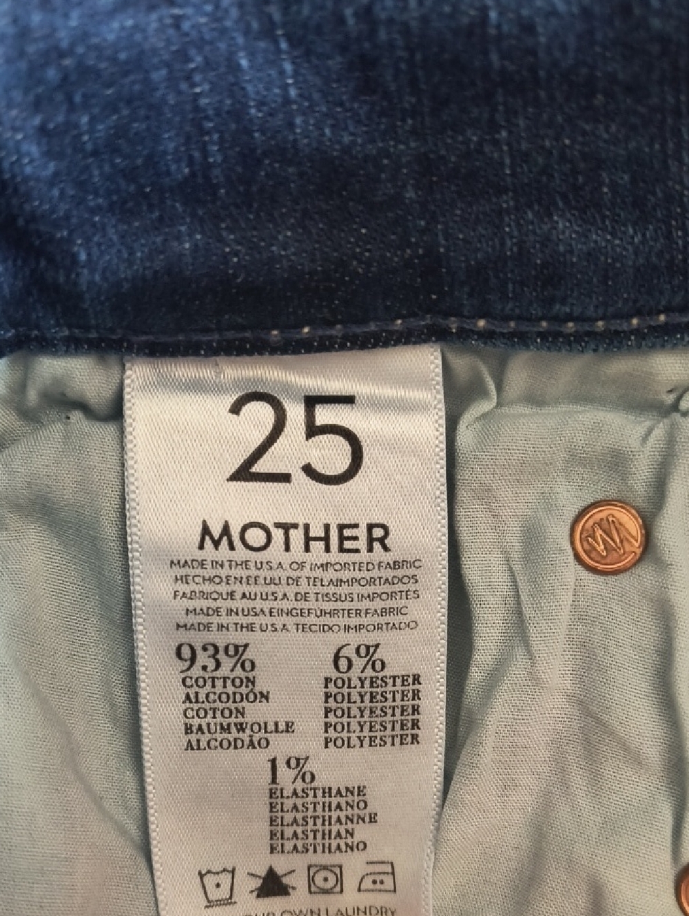 MOTHER The Muse Ankle Jean in China Blossom Size 25 - Picture 7 of 8